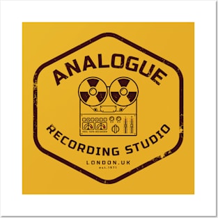 Vintage Analogue Recording Studio Posters and Art